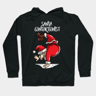 Contortionist T-Shirt Santa Handstand Training for Christmas Hoodie